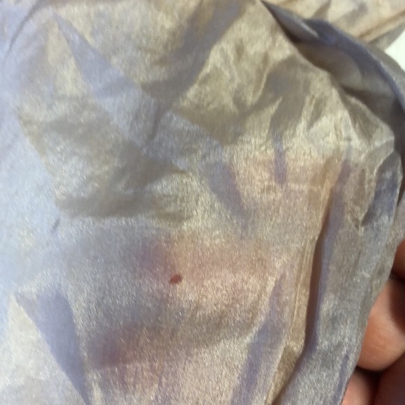 Vintage Giselle painted silk scarf floral watercolour hand rolled - Picture 2 of 5